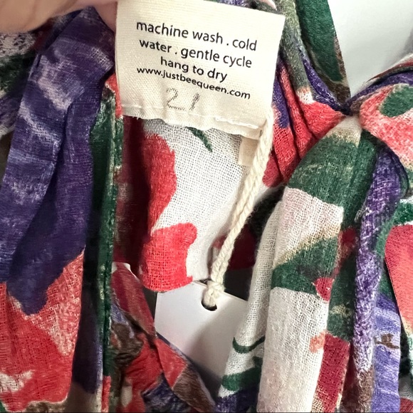 Just Bee Queen Sara floral purple dress size small NEW! New with tags! - Picture 15 of 17